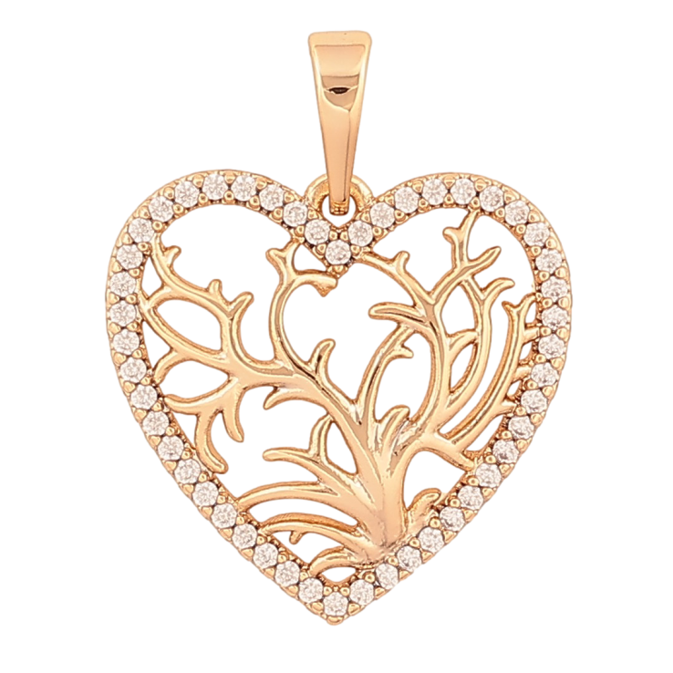 Кулон Xuping колір Позолота 18К "Сердечко з кристалами" для ланцюжка до 6мм фото №7 Кулон Xuping колір Позолота 18К "Сердечко з кристалами" для ланцюжка до 6мм фото №7