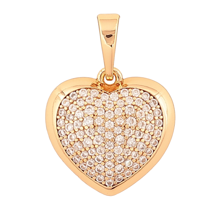 Кулон Xuping колір Позолота 18К "Серце з інкрустацією кристалами" для ланцюжка до 6мм фото №6 Кулон Xuping колір Позолота 18К "Серце з інкрустацією кристалами" для ланцюжка до 6мм фото №6