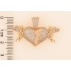 Кулон Xuping колір Позолота 18К "Ангели з розбитим серцем" для ланцюжка до 7мм фото №2 Кулон Xuping колір Позолота 18К "Ангели з розбитим серцем" для ланцюжка до 7мм фото №2