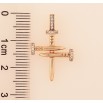 Кулон Xuping колір Позолота 18K "Хрест із цвяхів з кристалами" для ланцюжка до 2мм фото №2