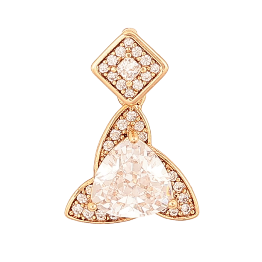 Кулон Xuping колір Позолота 18К "Візерунок з інкрустацією кристалами" для ланцюжка до 4мм фото №1