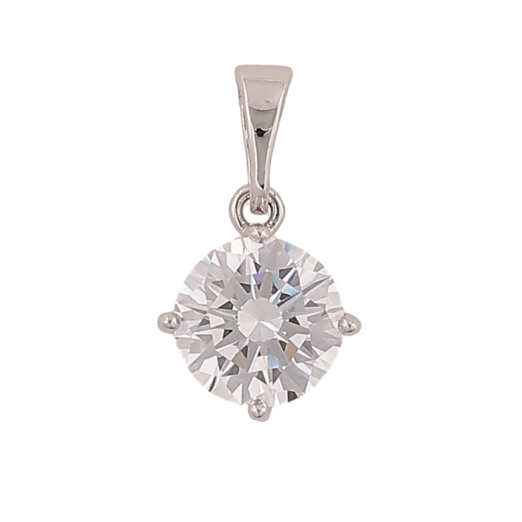 Кулон Xuping колір Родій "Кристал, ø 8мм" для ланцюжка до 5мм фото №19