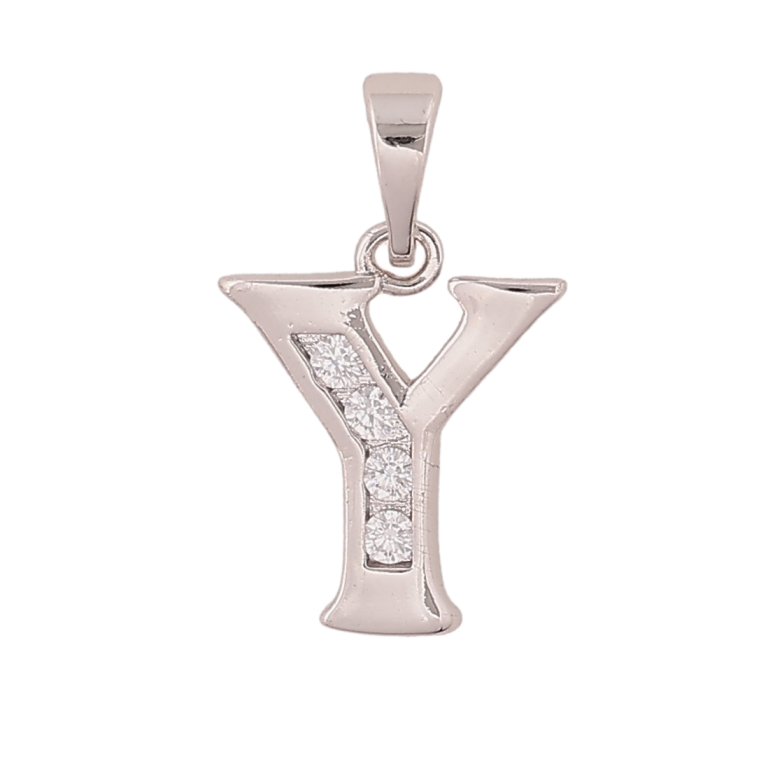 Кулон Xuping колір Родій "Літера Y" для ланцюжка до 5мм фото №1 Кулон Xuping колір Родій "Літера Y" для ланцюжка до 5мм фото №1