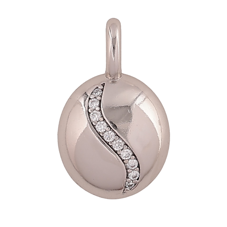 Кулон Xuping колір Родій "Візерунок з кристалами" для ланцюжка до 4мм фото №8 Кулон Xuping колір Родій "Візерунок з кристалами" для ланцюжка до 4мм фото №8