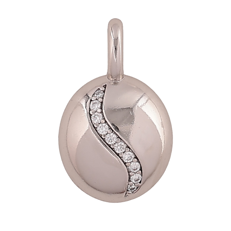 Кулон Xuping цвет Родий "Узор с кристаллами" для цепочки до 4мм фото №1