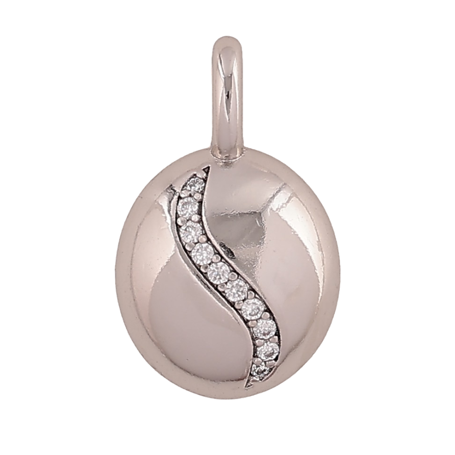 Кулон Xuping колір Родій "Візерунок з кристалами" для ланцюжка до 4мм фото №1