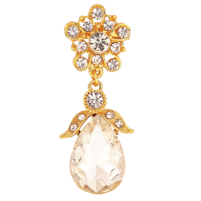 Брошка "Квіткова підвіска зі стразами" фото №1 Брошка "Квіткова підвіска зі стразами" фото №1