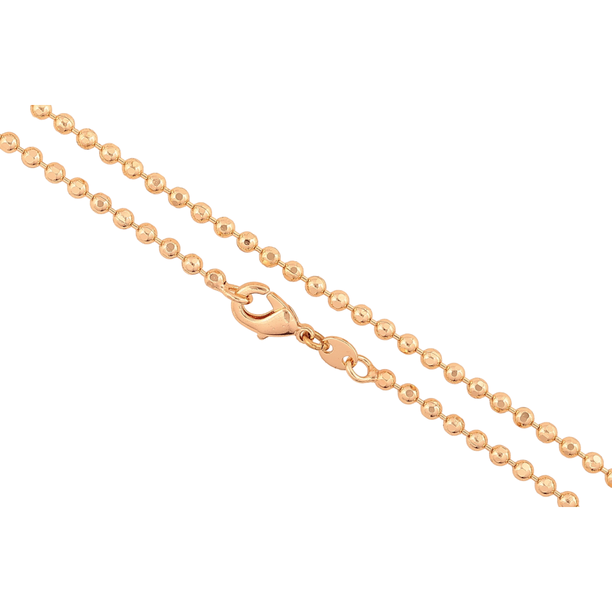 Цепочка Xuping M&L цвет 18К "Плетение Перлина" длина 45см х 2мм фото №1