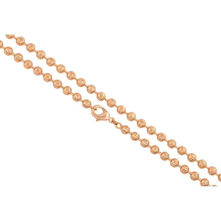 Цепочка Xuping M&L цвет 18К "Плетение Перлина с узором" длина 50см х 4мм фото №18 Цепочка Xuping M&L цвет 18К "Плетение Перлина с узором" длина 50см х 4мм фото №18