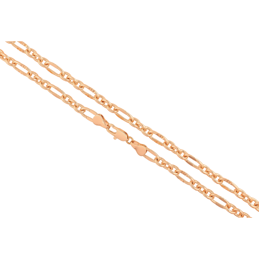 Цепочка Xuping M&L цвет 18К "Плетение Фантазийное" длина 49см х 5-6мм фото №1