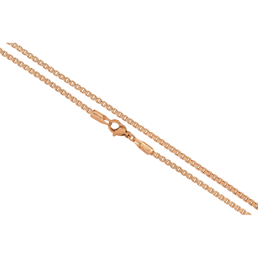 Цепочка Xuping M&L цвет 18К "Плетение Венецианское с узором" длина 50см х 2мм фото №1