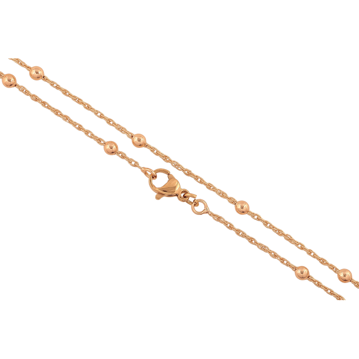 Ланцюжок Xuping M&L колір 18К "Плетіння Кордове з намистинами" довжина 59см х 1.5-3мм фото №23 Ланцюжок Xuping M&L колір 18К "Плетіння Кордове з намистинами" довжина 59см х 1.5-3мм фото №23