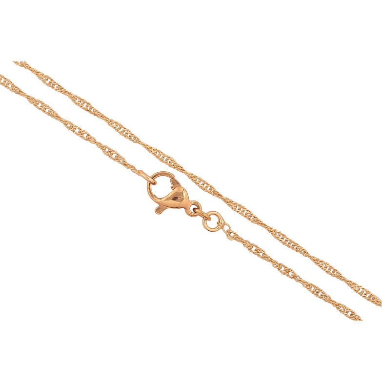 Ланцюжок Xuping M&L колір 18К "Плетіння Сингапур" довжина 44см х 2мм фото №1