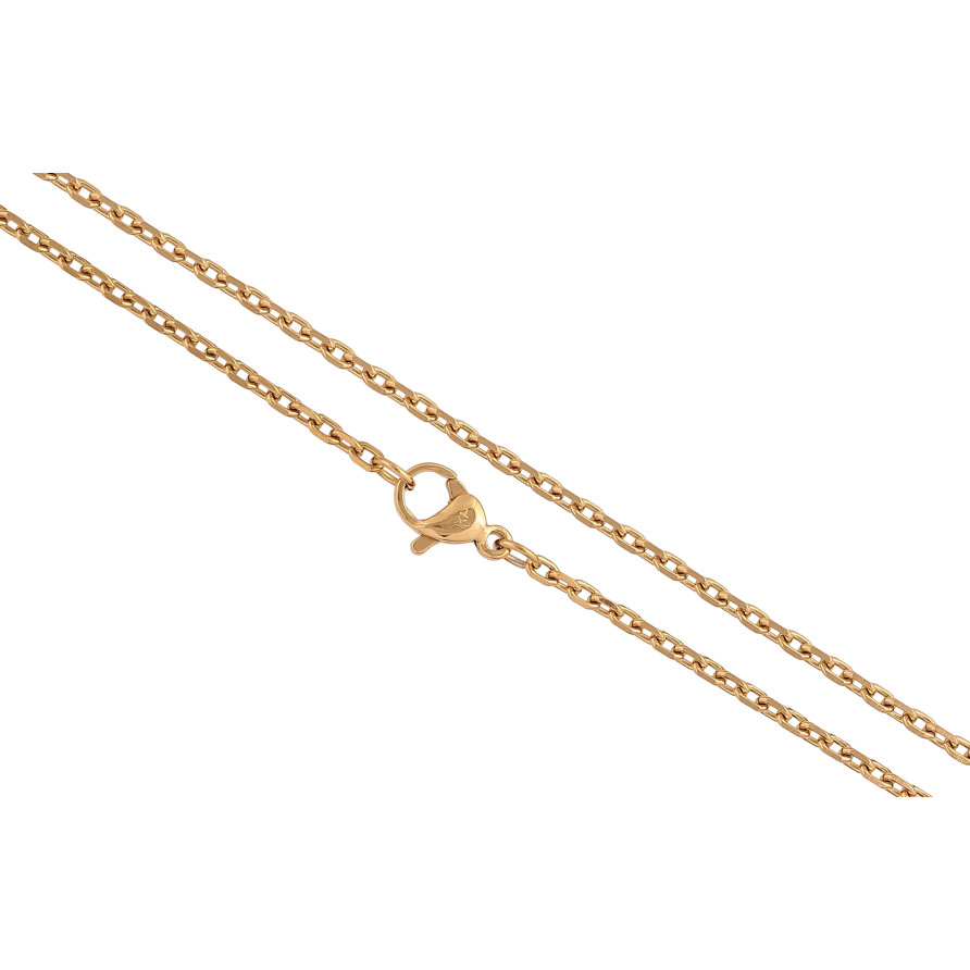 Цепочка Xuping ТТМ Stainless Steel цвет 14К "Плетение Якорное с узором" длина 45см х 2мм фото №1