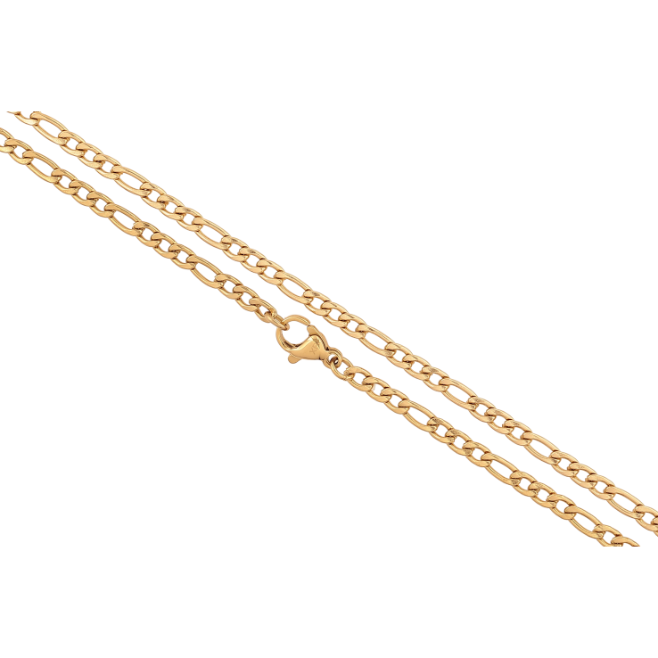 Ланцюжок Xuping ТТМ Stainless Steel колір 14К "Плетіння Фігаро" довжина 50см х 3мм фото №12 Ланцюжок Xuping ТТМ Stainless Steel колір 14К "Плетіння Фігаро" довжина 50см х 3мм фото №12