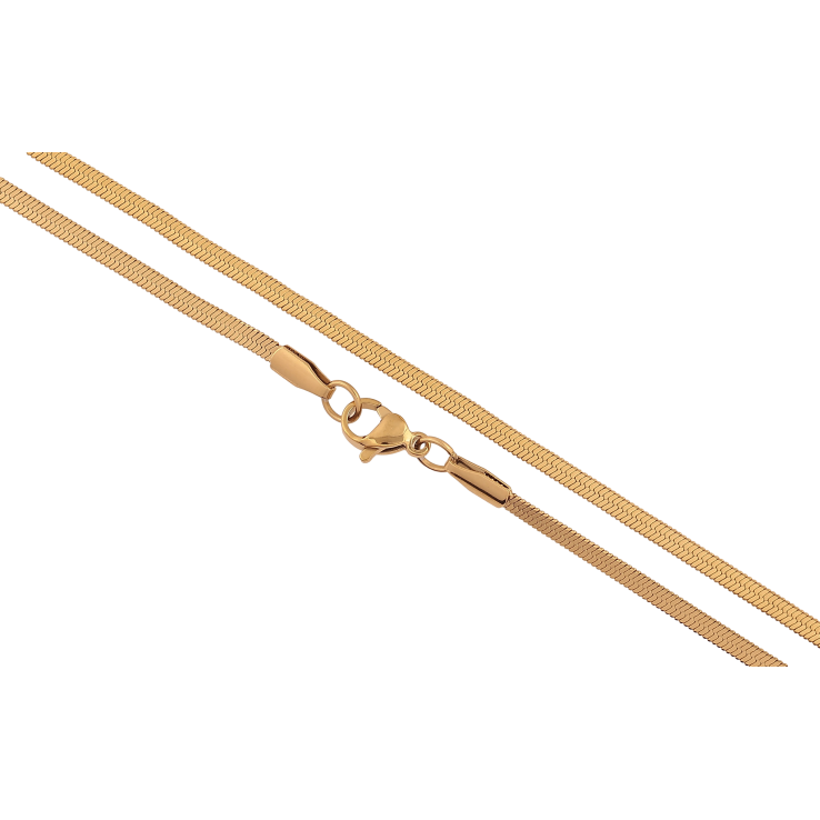 Ланцюжок Xuping ТТМ Stainless Steel колір 14К "Плетіння Снейк" довжина 45см х 2.5мм фото №16 Ланцюжок Xuping ТТМ Stainless Steel колір 14К "Плетіння Снейк" довжина 45см х 2.5мм фото №16