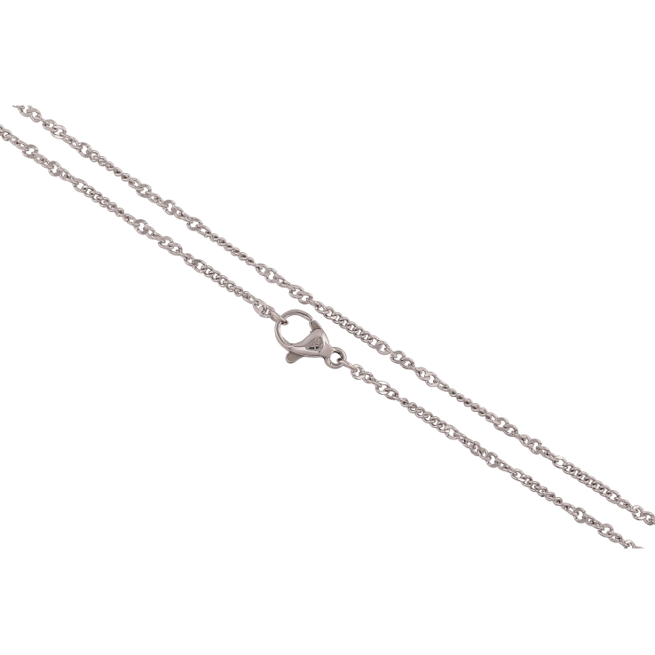 Ланцюжок Xuping ТТМ Stainless Steel колір Родій "Плетіння Панцирне комбіноване" довжина 46см х 1.5-2мм фото №24