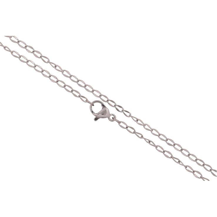 Ланцюжок Xuping ТТМ Stainless Steel колір Родій "Плетіння Панцирне" довжина 45см х 2мм фото №16