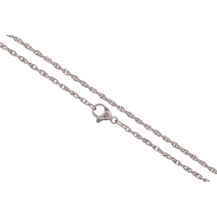 Ланцюжок Xuping ТТМ Stainless Steel колір Родій "Плетіння Кордове" довжина 45см х 2мм фото №25 Ланцюжок Xuping ТТМ Stainless Steel колір Родій "Плетіння Кордове" довжина 45см х 2мм фото №25