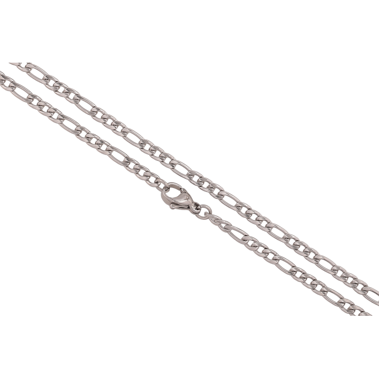 Ланцюжок Xuping ТТМ Stainless Steel колір Родій "Плетіння Фігаро" довжина 60см х 3мм фото №10 Ланцюжок Xuping ТТМ Stainless Steel колір Родій "Плетіння Фігаро" довжина 60см х 3мм фото №10