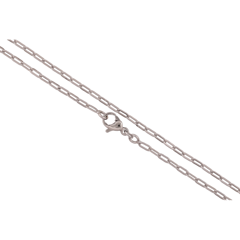 Ланцюжок Xuping колір Родій "Плетіння Якірне" довжина 45см х 2мм фото №1