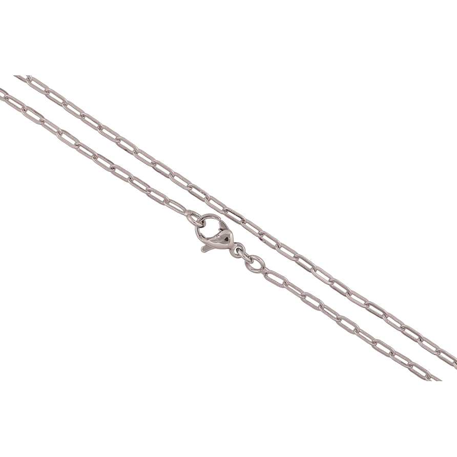 Ланцюжок Xuping колір Родій "Плетіння Якірне" довжина 45см х 2мм фото №1