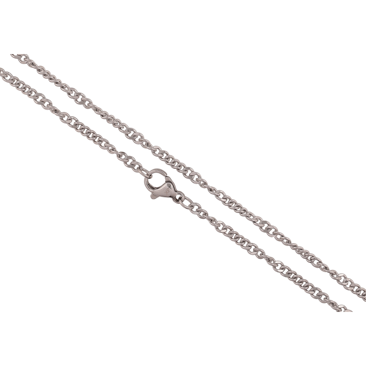 Ланцюжок Xuping ТТМ Stainless Steel колір Родій "Плетіння Панцирне перекручене" довжина 45см х 2-3мм фото №21 Ланцюжок Xuping ТТМ Stainless Steel колір Родій "Плетіння Панцирне перекручене" довжина 45см х 2-3мм фото №21