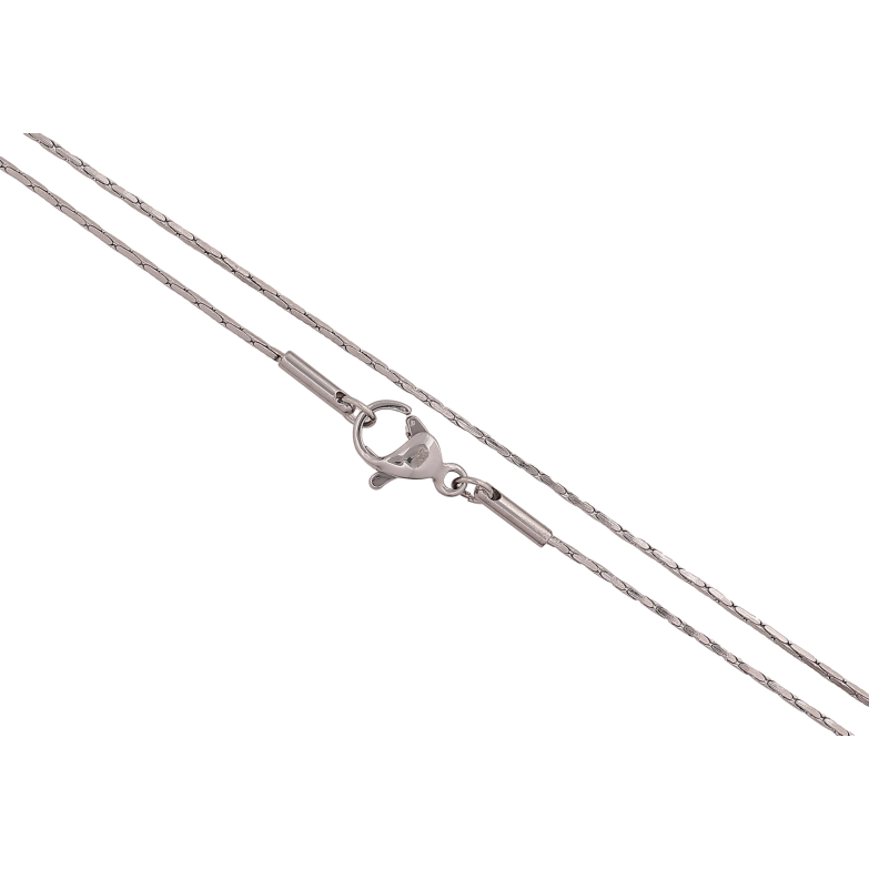 Ланцюжок Xuping ТТМ Stainless Steel колір Родій "Плетіння склочене" довжина 45см х 1мм фото №10