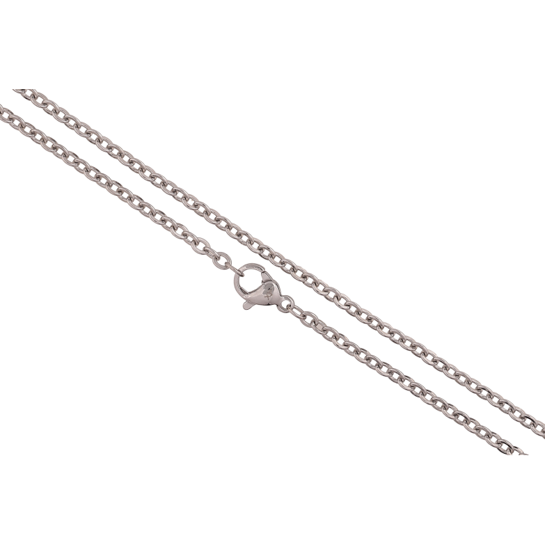 Ланцюжок Xuping ТТМ Stainless Steel колір Родій "Плетіння Якірне" довжина 45см х 2.5мм фото №19