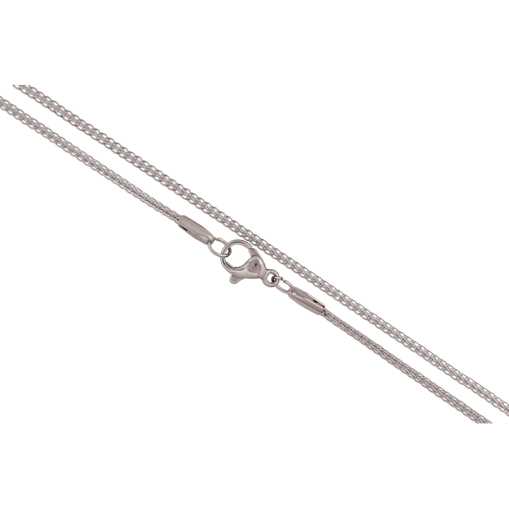 Ланцюжок Xuping ТТМ Stainless Steel колір Родій "Плетіння Фантазійне" довжина 45см х 2мм фото №14
