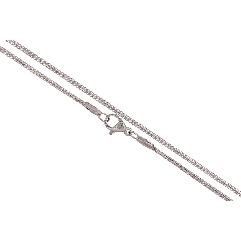 Ланцюжок Xuping ТТМ Stainless Steel колір Родій "Плетіння Фантазійне" довжина 45см х 2мм фото №1