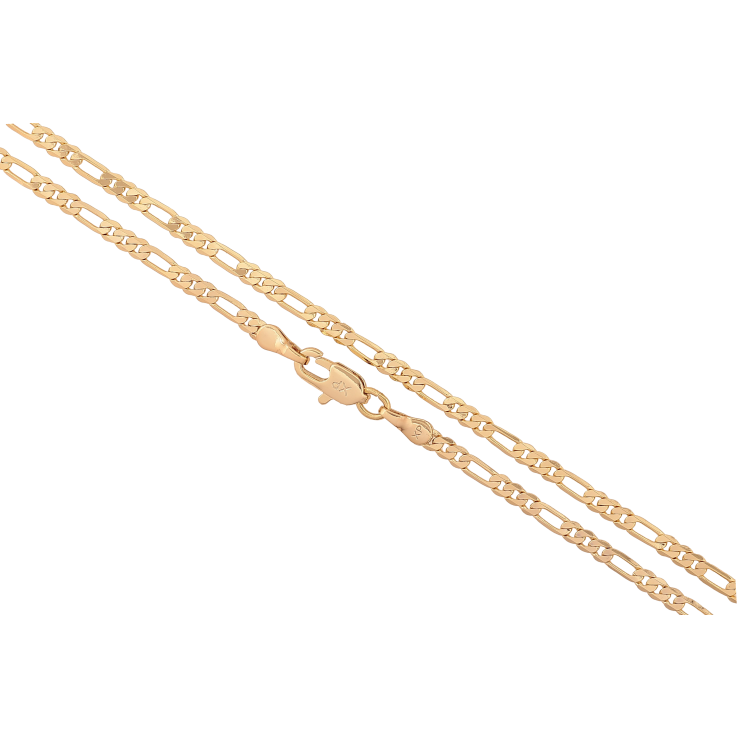 Ланцюжок Xuping колір Позолота 14K "Плетіння Фігаро" довжина 55см х 3мм фото №14 Ланцюжок Xuping колір Позолота 14K "Плетіння Фігаро" довжина 55см х 3мм фото №14