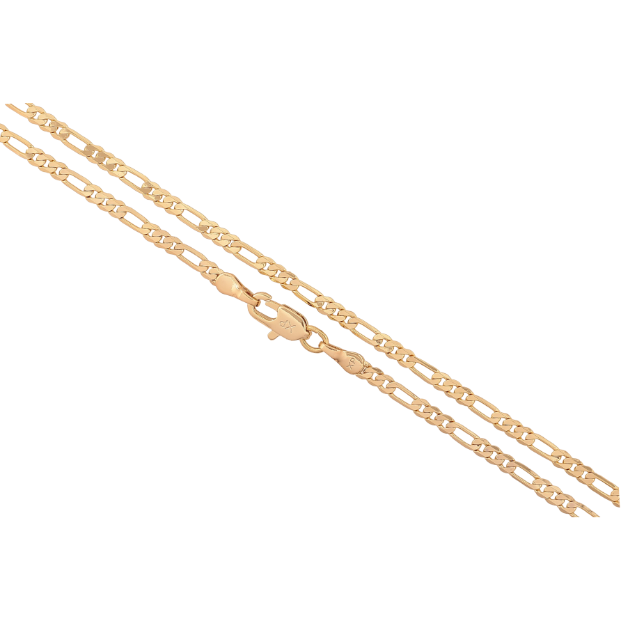 Цепочка Xuping цвет Позолота 14K "Плетение Фигаро" длинна 55см х 3мм фото №1 Цепочка Xuping цвет Позолота 14K "Плетение Фигаро" длинна 55см х 3мм фото №1