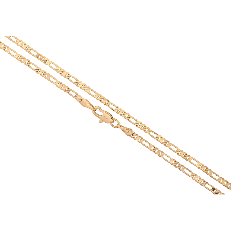 Цепочка Xuping цвет Позолота 14K "Плетение Фигаро" длинна 45см х 3мм фото №1 Цепочка Xuping цвет Позолота 14K "Плетение Фигаро" длинна 45см х 3мм фото №1