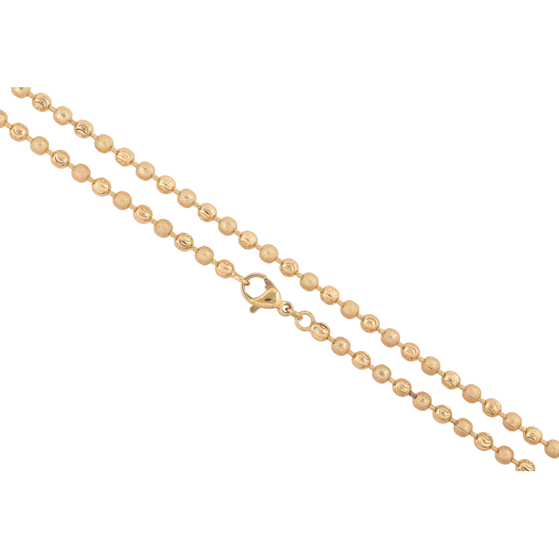 Ланцюжок Xuping колір Позолота 14K "Плетіння Перлина з візерунком" довжина 50см х 3мм фото №20