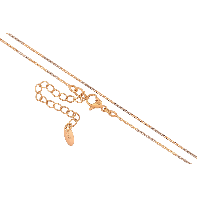 Ланцюжок Xuping колір Позолота 18K + Родій "Плетіння Якірне" довжина 45-50см х 1мм фото №1