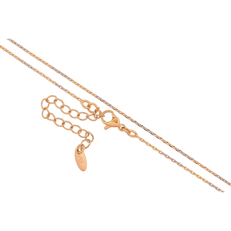 Ланцюжок Xuping колір Позолота 18K + Родій "Плетіння Якірне" довжина 45-50см х 1мм фото №1