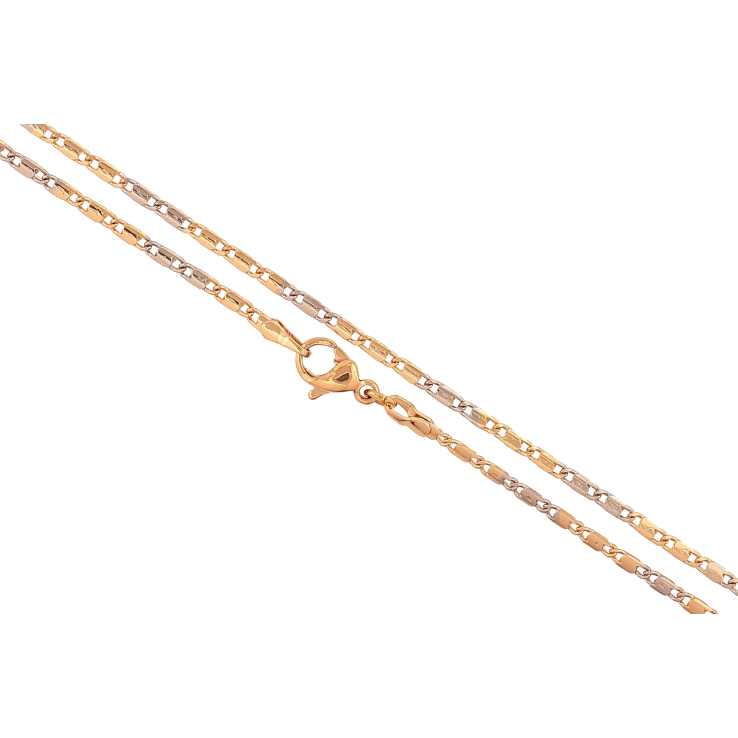 Ланцюжок Xuping колір Позолота 18K + Родій "Плетіння Морський ланцюг" довжина 45см х 2мм фото №21