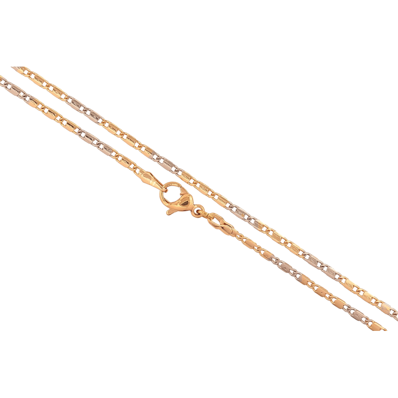 Ланцюжок Xuping колір Позолота 18K + Родій "Плетіння Морський ланцюг" довжина 45см х 2мм фото №1
