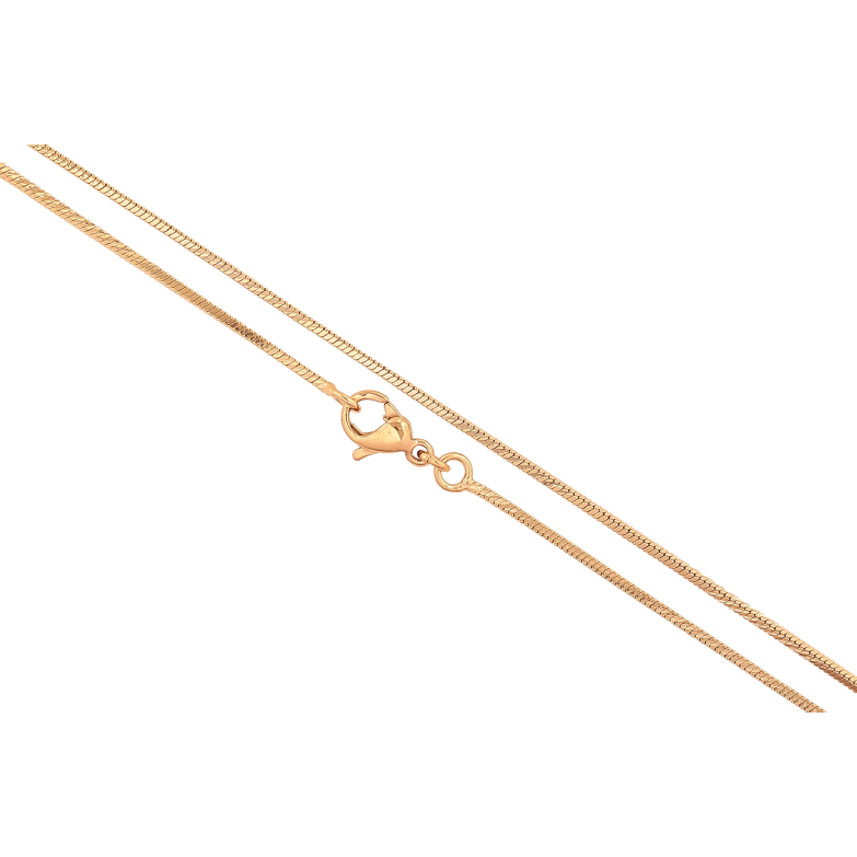 Цепочка Xuping цвет Позолота 18K "Плетение Ювелирный шнур 4-х гранный" длинна 45см х 1мм фото №1