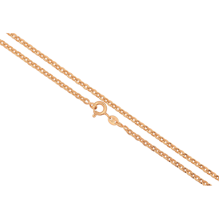 Ланцюжок Xuping колір Позолота 18K "Плетіння Якірне з візерунком" довжина 45см х 3мм фото №1 Ланцюжок Xuping колір Позолота 18K "Плетіння Якірне з візерунком" довжина 45см х 3мм фото №1