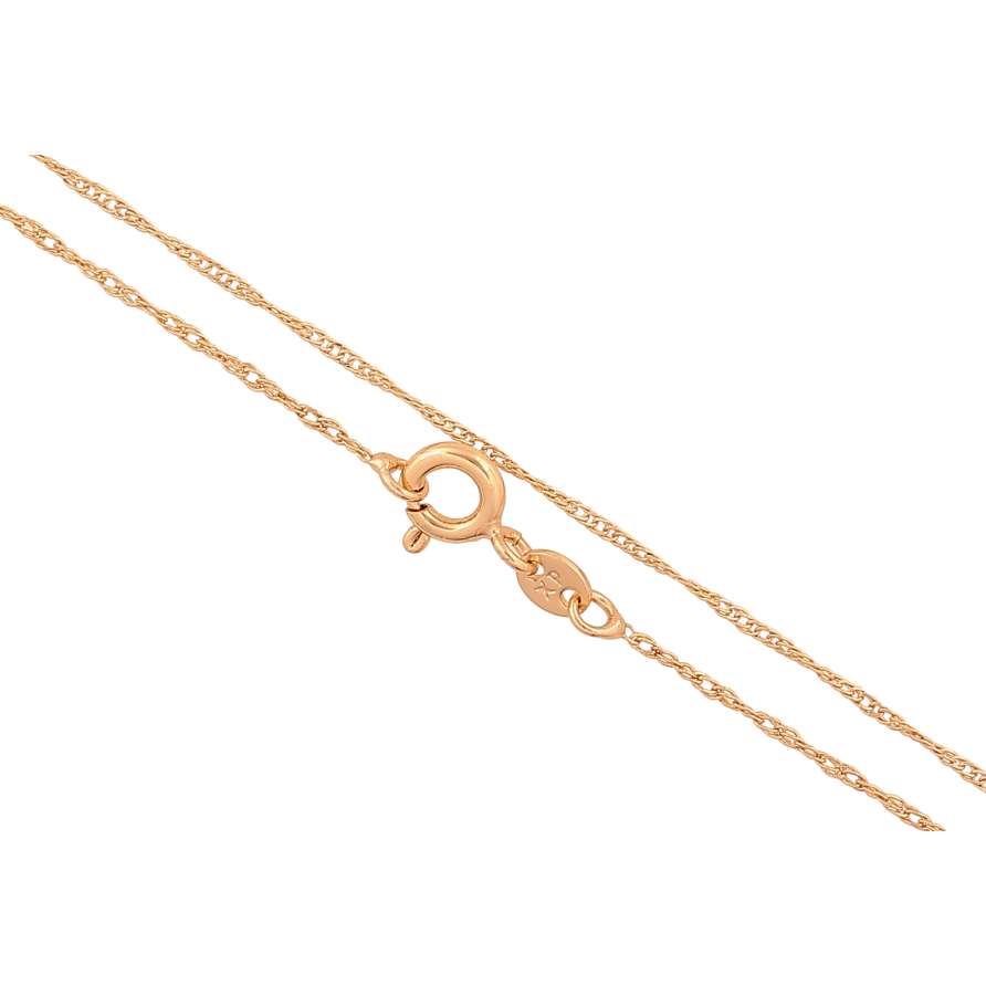 Цепочка Xuping цвет Позолота 18K "Плетение Сингапур" длинна 45см х 1мм фото №1