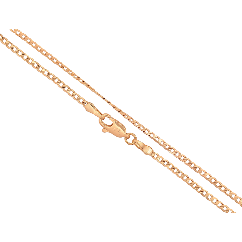 Ланцюжок Xuping колір Позолота 18K "Плетіння Панцирне перекручене" довжина 50см х 2мм фото №1