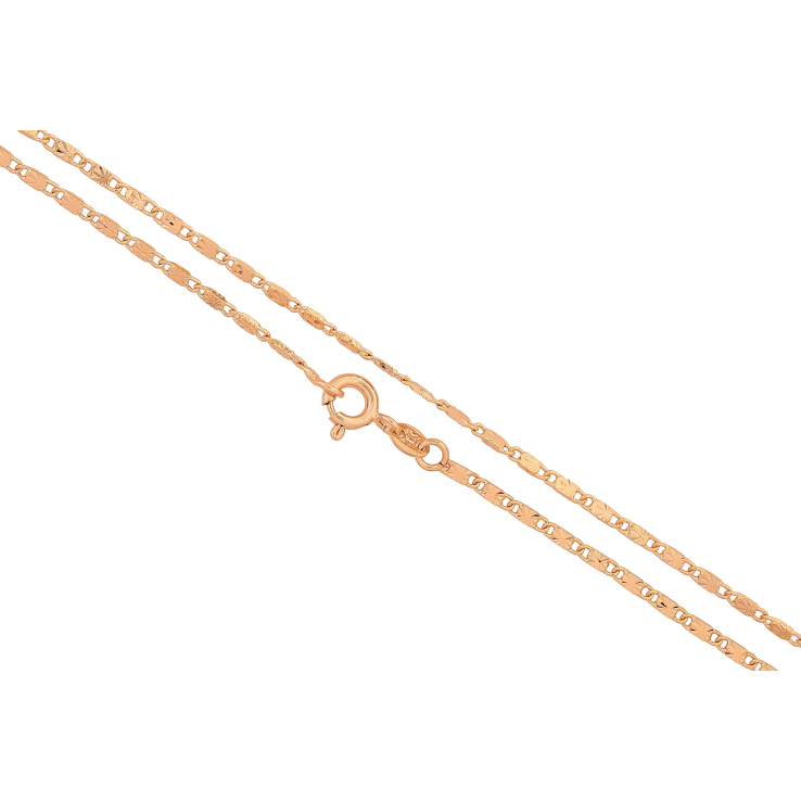 Ланцюжок Xuping колір Позолота 18K "Плетіння Морський ланцюг з візерунком, перекручений" довжина 44см х 2мм фото №20