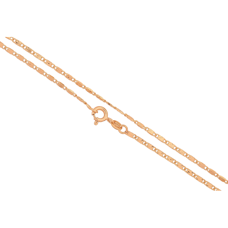 Цепочка Xuping цвет Позолота 18K "Плетение Морская цепь с узором, перекрученная" длинна 44см х 2мм фото №1