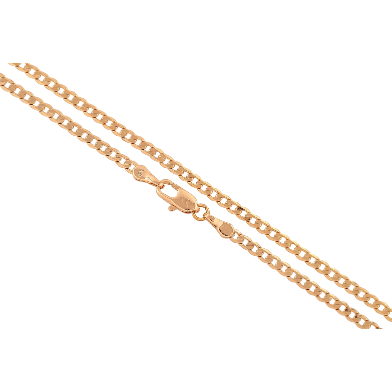 Цепочка Xuping цвет Позолота 18K "Плетение Панцирное" длинна 50см х 2.5мм фото №1