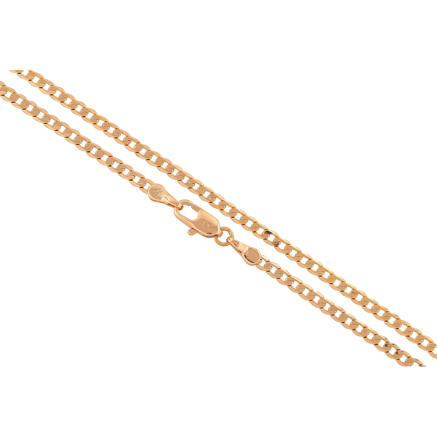 Цепочка Xuping цвет Позолота 18K "Плетение Панцирное" длинна 60см х 2.5мм фото №1