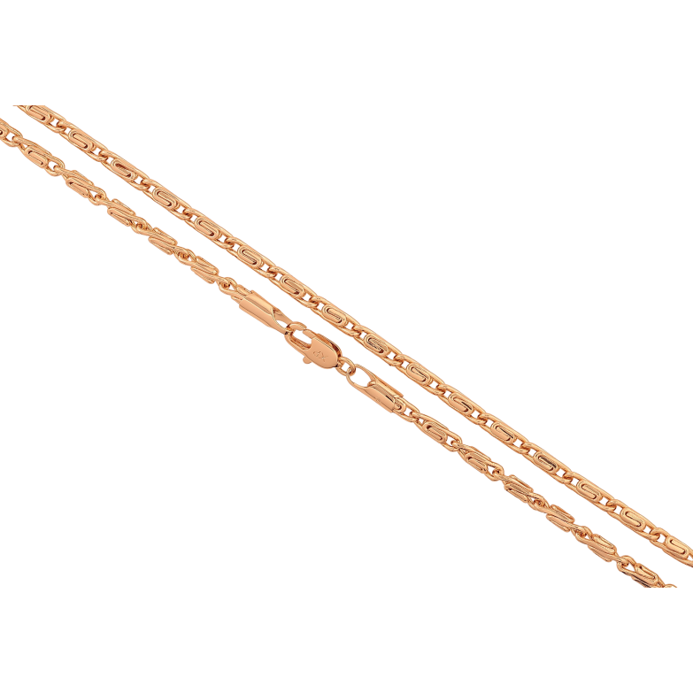 Цепочка Xuping цвет Позолота 18K "Плетение Улитка" длинна 50см х 3мм фото №1