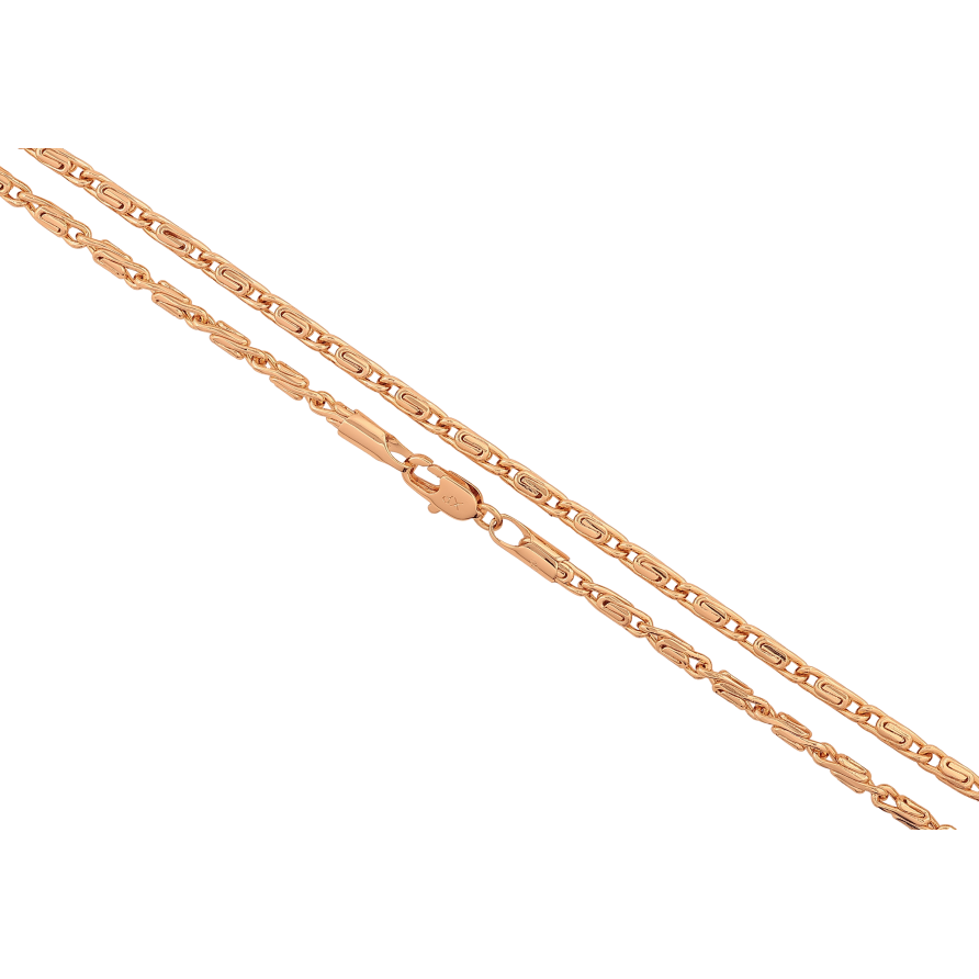 Ланцюжок Xuping колір Позолота 18K "Плетіння Равлик" довжина 50см х 3мм фото №1