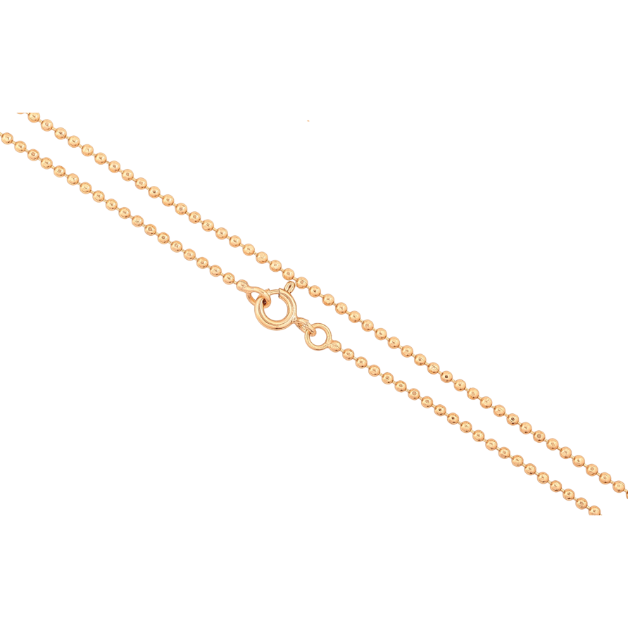 Ланцюжок Xuping колір Позолота 18K "Плетіння Перлина" довжина 38см х 1.5мм фото №1